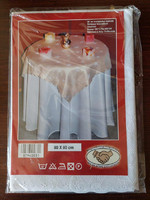 White tablecloth, unused, retro