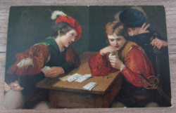 3 old, vintage art postcards 1918,