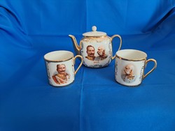 Antique Ferenc József porcelain set!