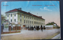 Komárom hussar - barracks postcard 