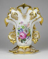 1F476 antique hand-painted gilded porcelain vase 16.5 Cm