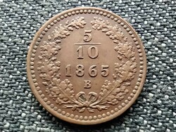 Ausztria Ferenc József 5/10 Krajcár 1865 B RITKA (id39215)