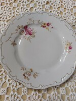 Zsolnay, rare plates with a floral pattern, without an offerer's mark