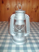 Antique storm lamp, kerosene lamp, Hungarian, 18 cm