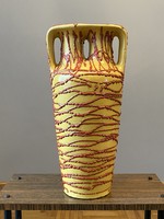 Csizmadia Margit Pesthidegkúti retro ceramic floor vase 51 cm