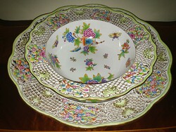 Herend vbo viktória openwork wash bowl + wall bowl 51cm