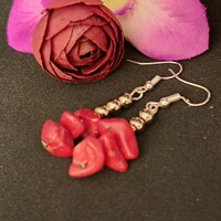Coral earrings 5 cm