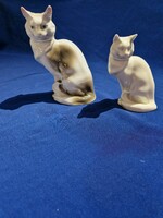 Kőbányai  Drasche porcelán cicák macskák