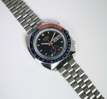 SEIKO „POGUE” PEPSI VINTAGE AUTOMATA CHRONOGRAPH 1974'S MÁRCIUSÁBÓL! Szervizelve & Garanciával!