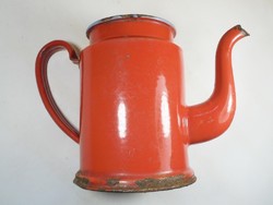 Retro zománcozott teás kanna - Kőbánya jelzéssel - 1940-1950-es évek 1 liter
