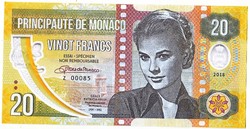 Monaco 20 frank fantázia pénz 1918