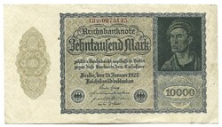 10000 Brand 1922 small size private company printing 7-digit serial number Germany 2.