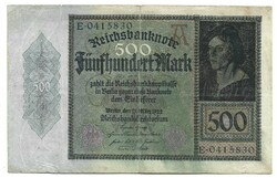 500 Marks 1922 Germany 2.