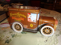 Nürnbergi , karácsonyi   mézeskalács és csokoládégyár ,  szállító  játék autó ,  zenélő szerkezettel