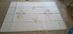 Retro woven tablecloth, tablecloth 140x100 cm