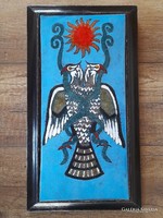 Bézy Sándor tűzzománc kép Garuda a kígyóval
