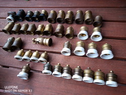 Antique (e-27) copper sockets! HUF 1,000/pc