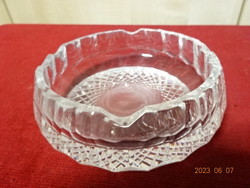 Polished glass ashtray, diameter 13 cm. Jokai.