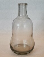 Antik körte formájú hutaüveg palack