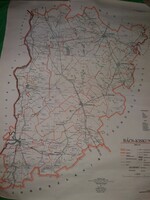 1957. Old police county map after the administrative transformations according to the pictures of Bács-Kiskun