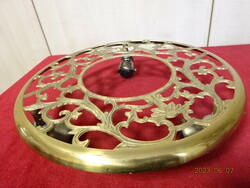 Taiwanese bronze stand with three rolling feet, diameter 28 cm. Jokai.