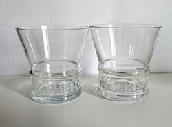 Campari glass glasses 2 pcs together 8.5X8.5Cm