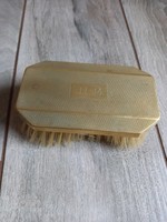 Monogrammed antique silver-plated cloth brush (11.8x6.8x4 cm)