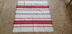 Retro folk woven tablecloth 80 x 75 cm