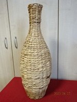 Large Bjerke vase made of corn husks, height 58 cm. Jokai.
