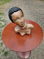 Nice guy? Ceramic bust depicting a bust African woman
