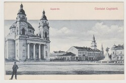 Cegléd, Árpád square. Sárik gy., Cegléd, 1910s. Postman.