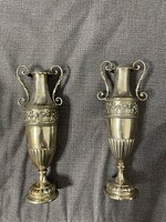 Filigree pair of beautiful silver vases!!