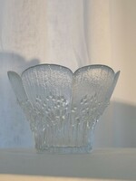 Finnish glass bowl, candle holder lasisepat mantsala pertti kallioinen design