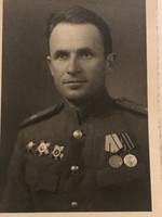 II. világháborús katona fotó- orosz tiszti fotó.1946.-ból.
