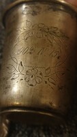 Keresztelő pohár ezüstözött 1902. 04 . 15