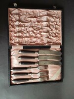 Antique wooden merkur-werk j.B. Feinsthal cutlery - ep