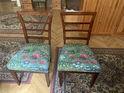 4 db restaurált intarziás 150 éves szék