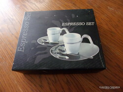 Espresso set dobozában