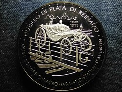 Holland Antillák Az uralkodás 25 éve .925 ezüst 25 gulden 1973 PP Patinás (id62195)