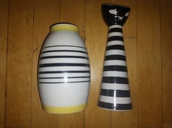 Zsolnay vases with shield seal