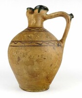1M769 old large Gömör ceramic drinking jar 30 cm