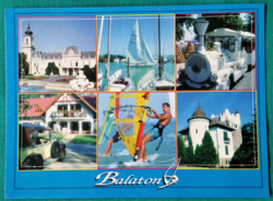 Lake Balaton details - mosaic postcard - postal clean