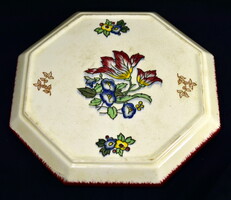 Antique longwy French faience dish coaster!
