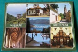 Danube bend details, open postcard, post card, 1988