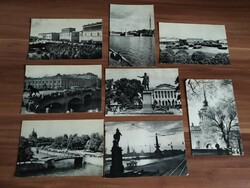 8 postcards in one, Leningrad, 1968, postal clean