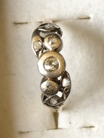 Antik, szecessziós gyűrű gyémántokkal