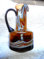 SCHOTT ZWIESEL vastag falú üveg kiöntő karaffa kancsó--látványosan szép  darab 24 cm