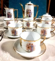 Czech victoria 6-person porcelain viable tea set - art&decoration