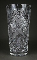 1M871 Gyönyörű hibátlan kristály váza virágváza 22.5 cm