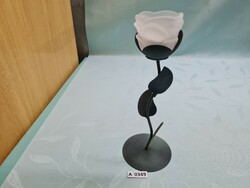 A0349 rose-shaped candle holder 26 cm